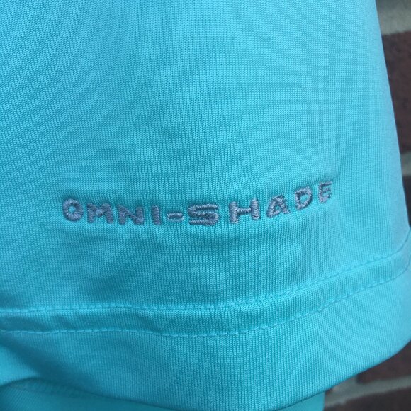 Columbia PFG Polo Shirt Mens Large Mint Green Omni-Shade - Picture 3 of 13